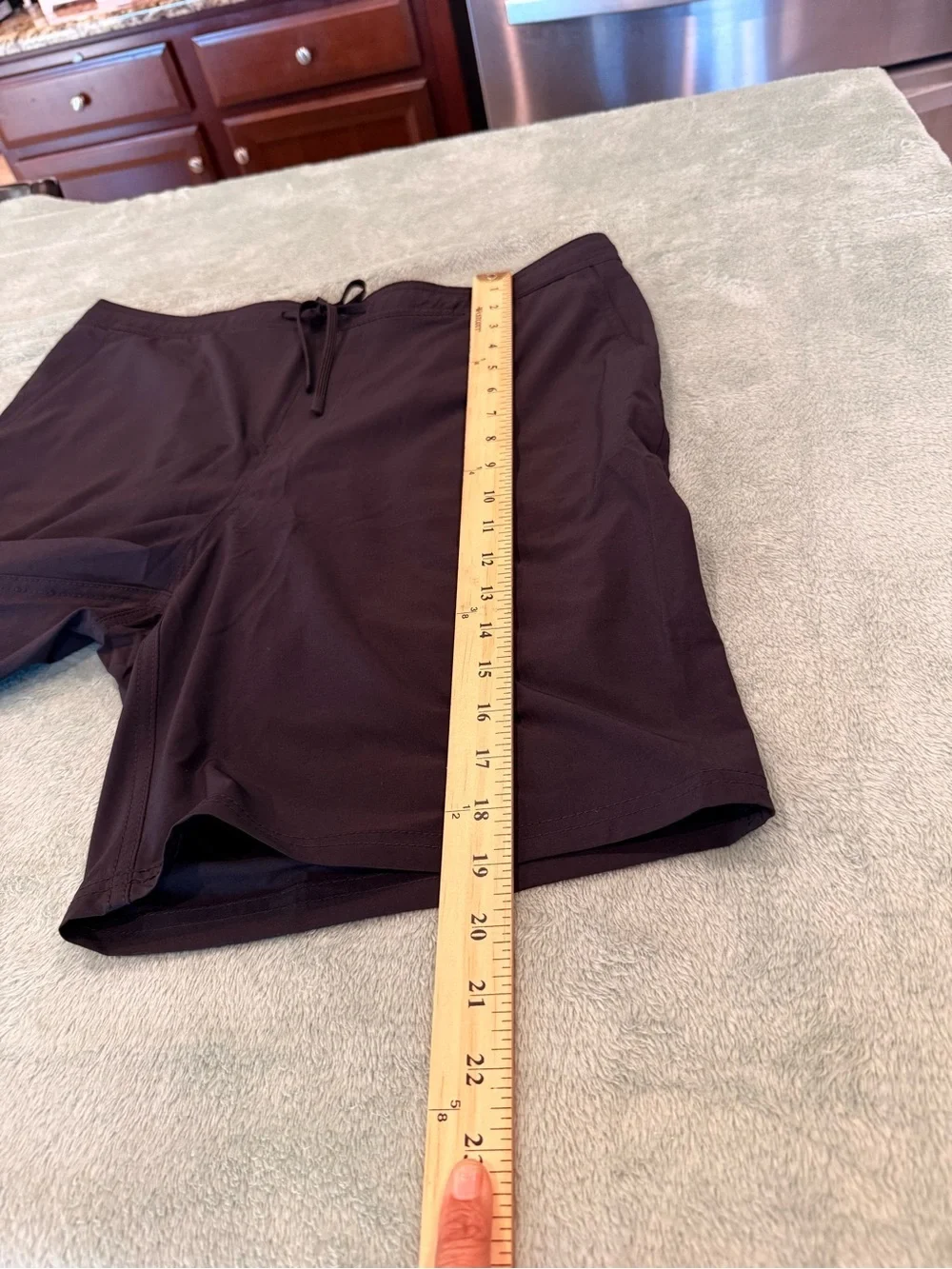 Kirkland Signature Swim Trunks Men’s Large Black Lined Drawstring Shorts NWOT